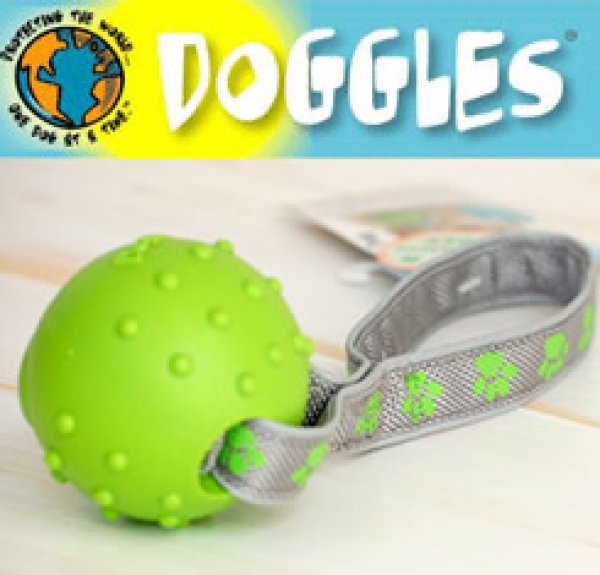 画像1: 追いかけて、ひっぱり合って【DOGGLES】Rope Ball (1)