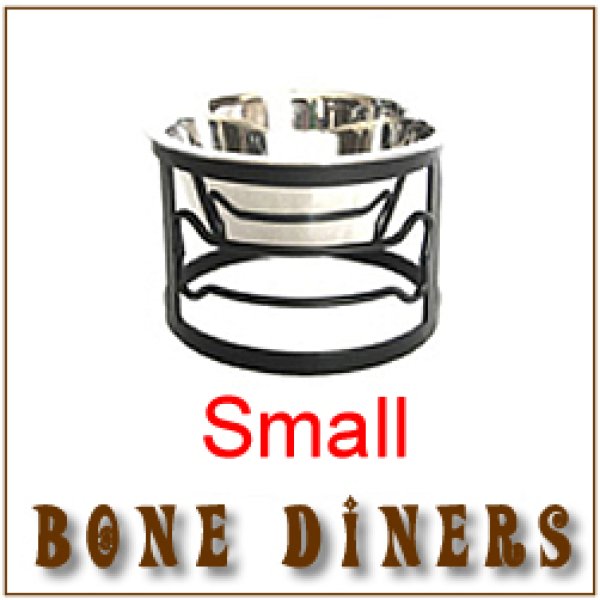 画像1: 可愛いデザイン、ワンちゃんの胃に負担をかけない【フードボウルスタンド Bone Single Diners】Small (1)