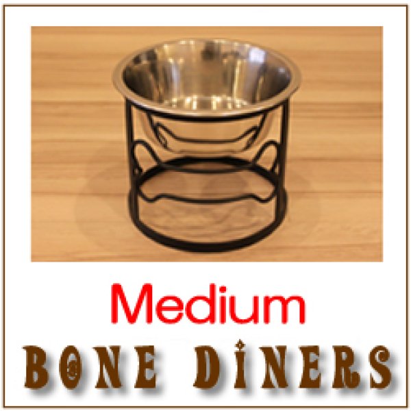 画像1: 可愛いデザイン、ワンちゃんの胃に負担をかけない【フードボウルスタンド Bone Single Diners】Medium (1)