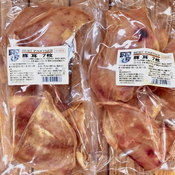 画像1: コラーゲンたっぷり！Best Pertner北海道産【 まるごと豚耳】6枚 (1)