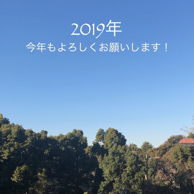 2019年になりました！