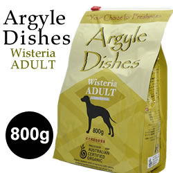 オーガニック認定取得の安心・安全のドライドッグフード【Argyle Dishes】Wisteria Adult 800g