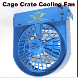 ケージに取り付けて暑さからワンちゃんを守る【Cage Crate Cooling Fan】